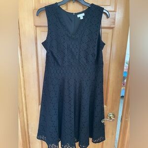 Charter Club Black Lace Cocktail Dress
